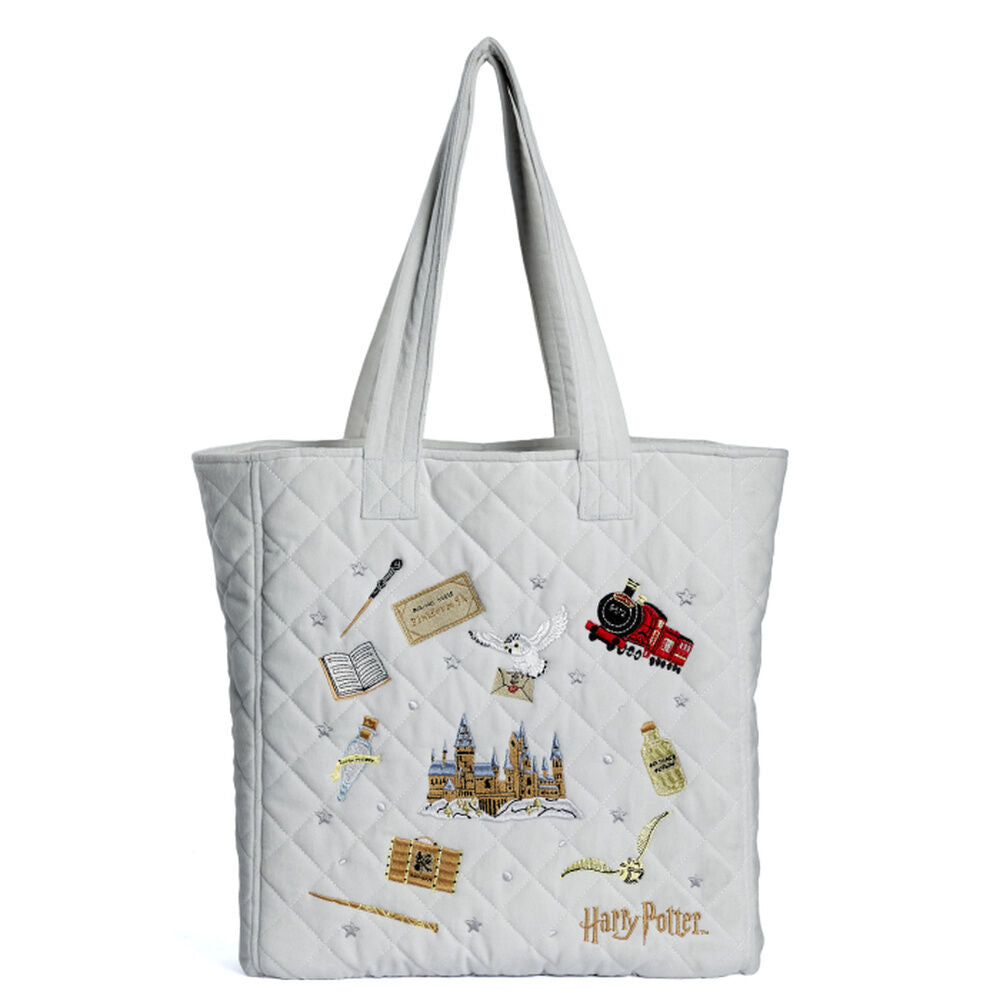 Harry Potter Bolsa Iconos Bordados de Terciopelo