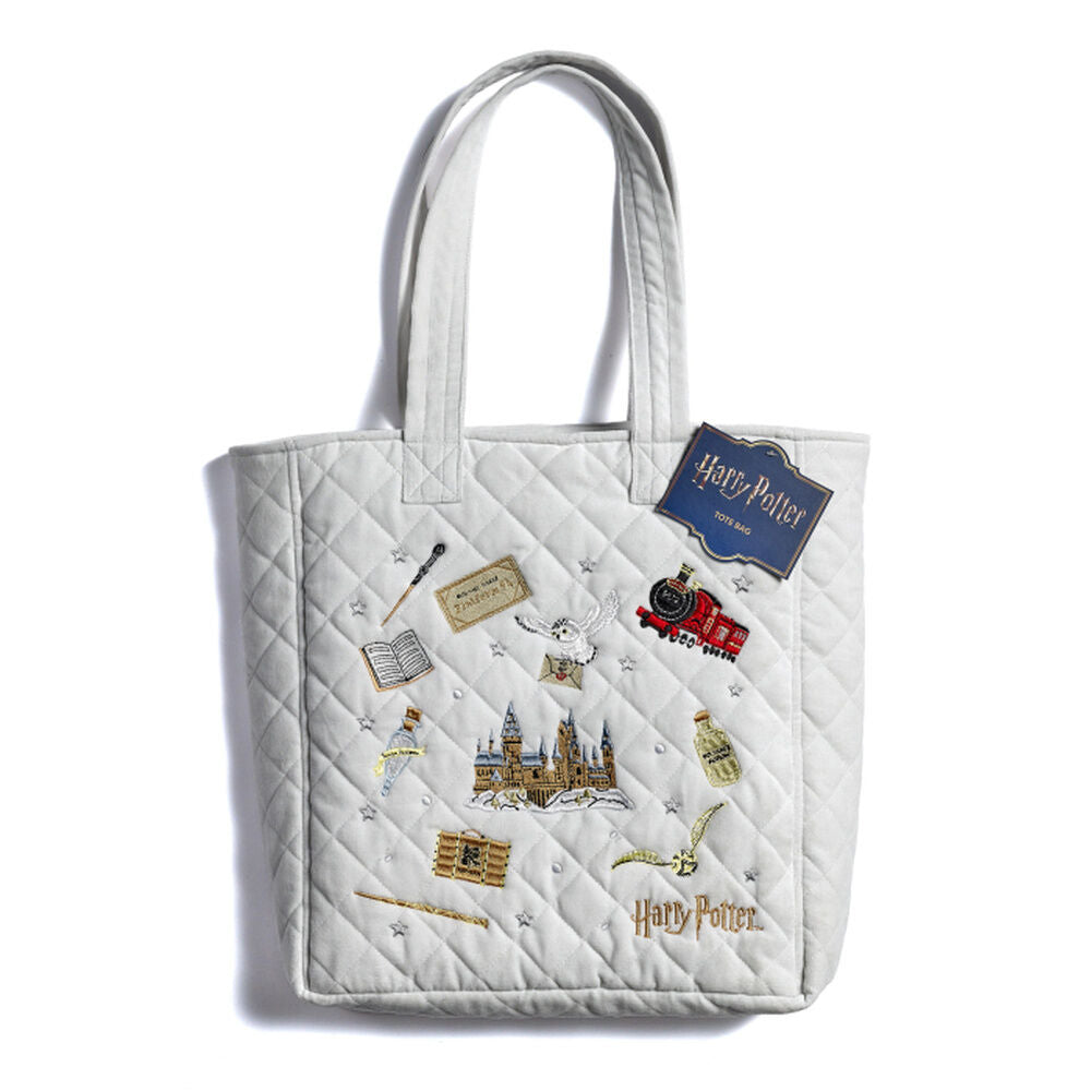 Harry Potter Bolsa Iconos Bordados de Terciopelo