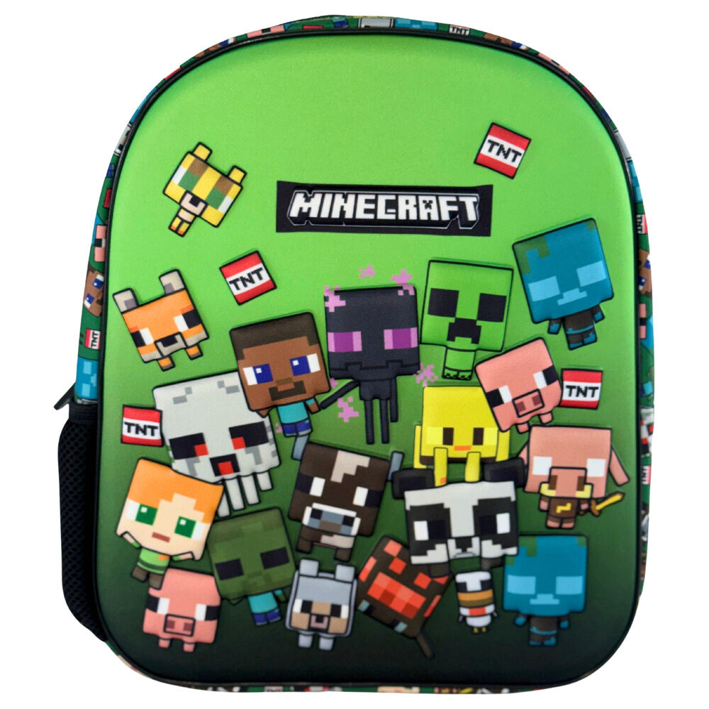 Mochila 3D Characters Minecraft 30cm Frikytopia