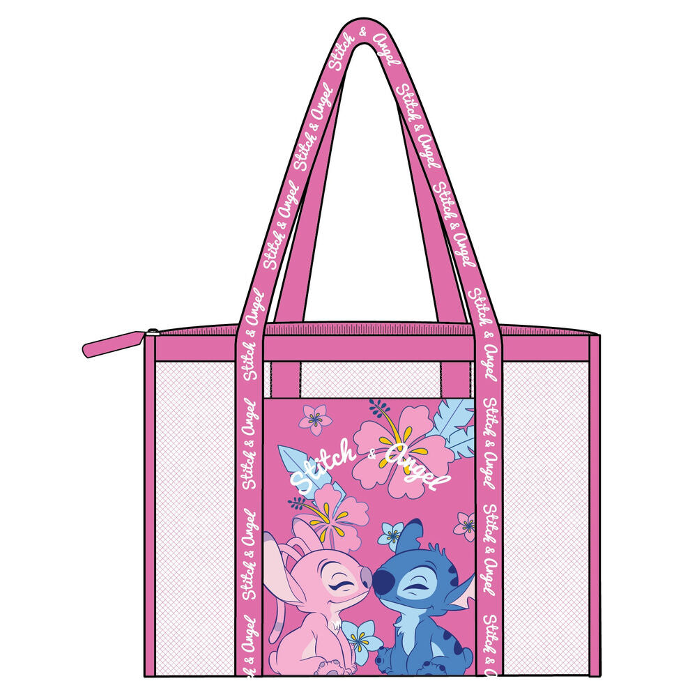 Bolsa playa rejilla Angel & Stitch Disney Frikytopia
