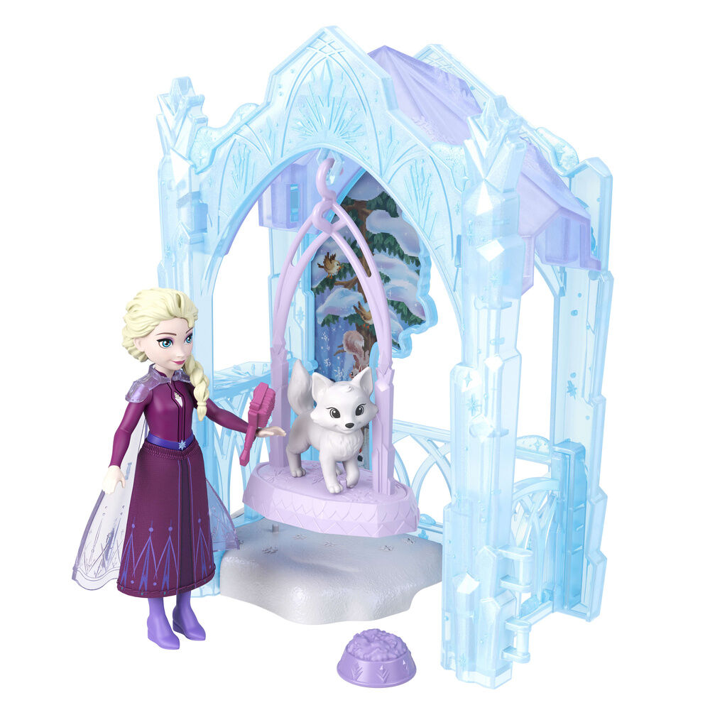 Boneca Elsa Esconderijo Congelado de Animais Frozen Disney
