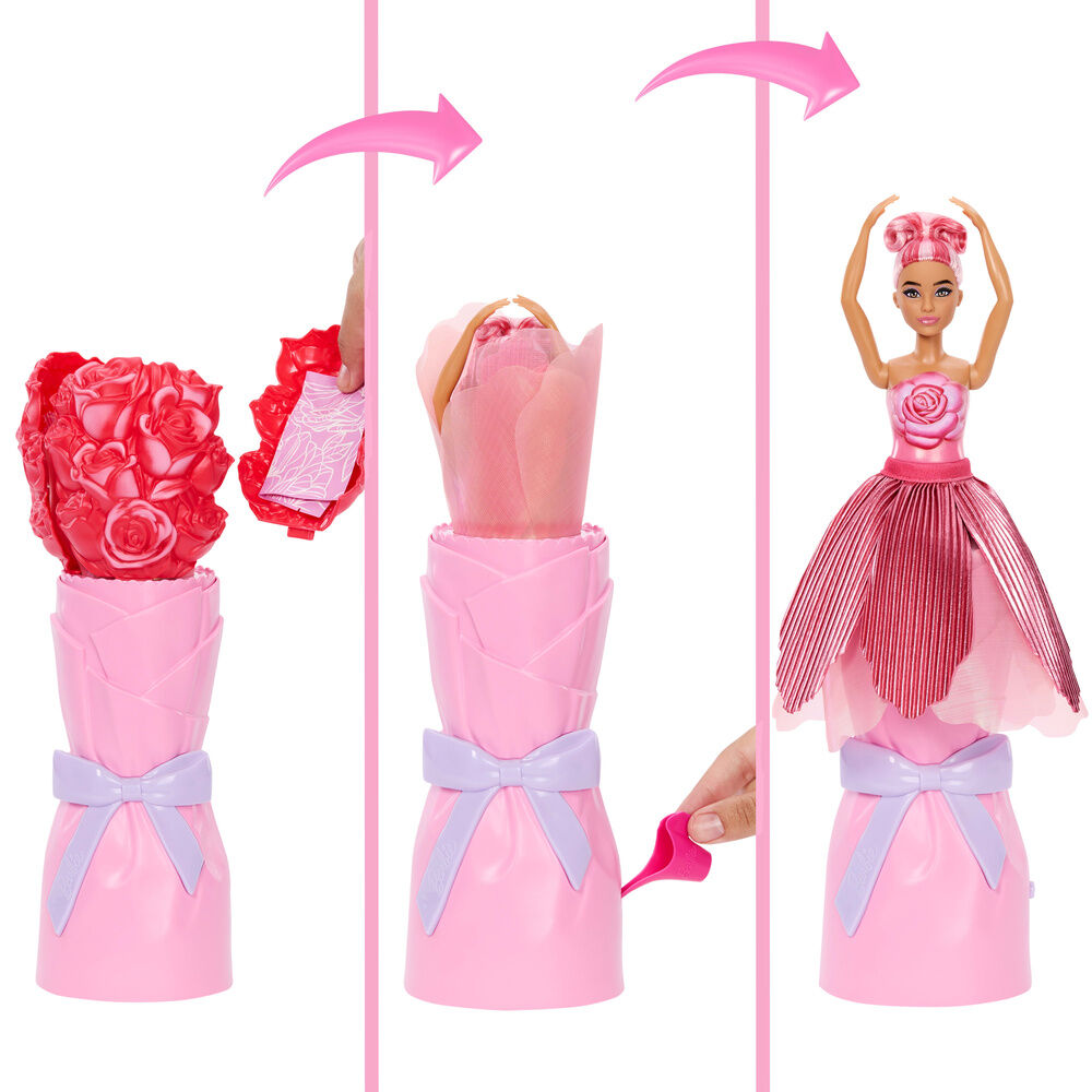 Muñeca Rosa Roja Petal Pop Barbie