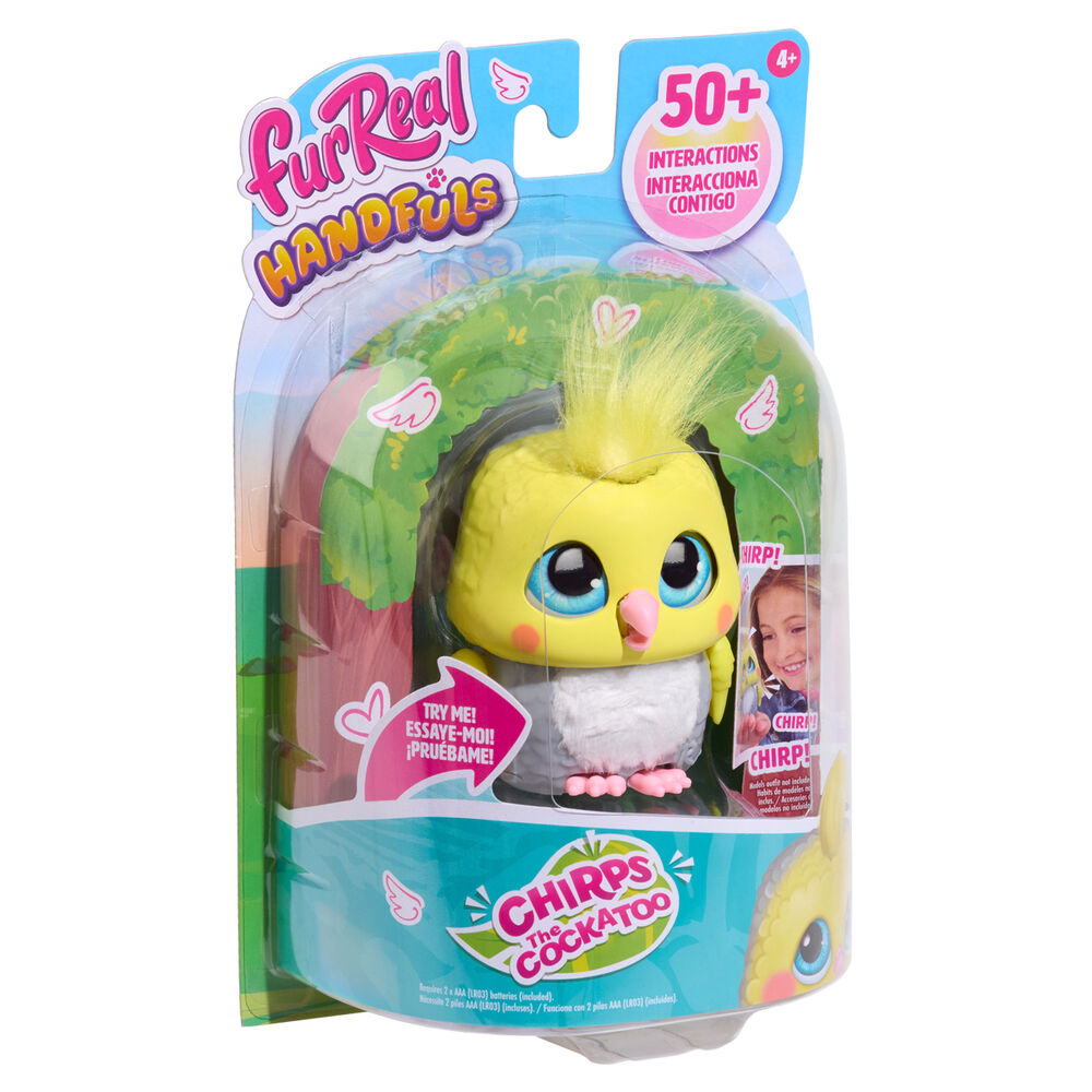 Muñeco interactivo Cockatoo FurReal Handfuls Frikytopia