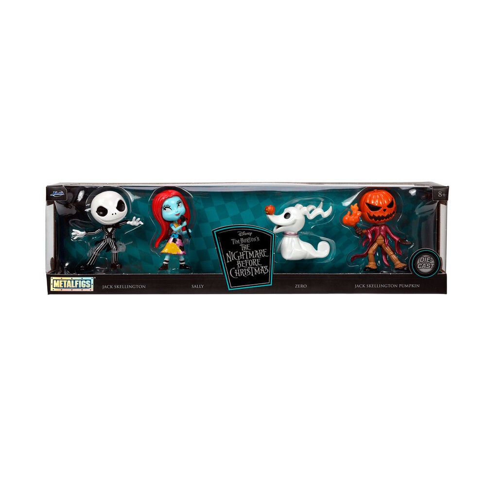 Blister 4 figuras metalfigs O Pesadelo Antes do Natal Disney 7 cm