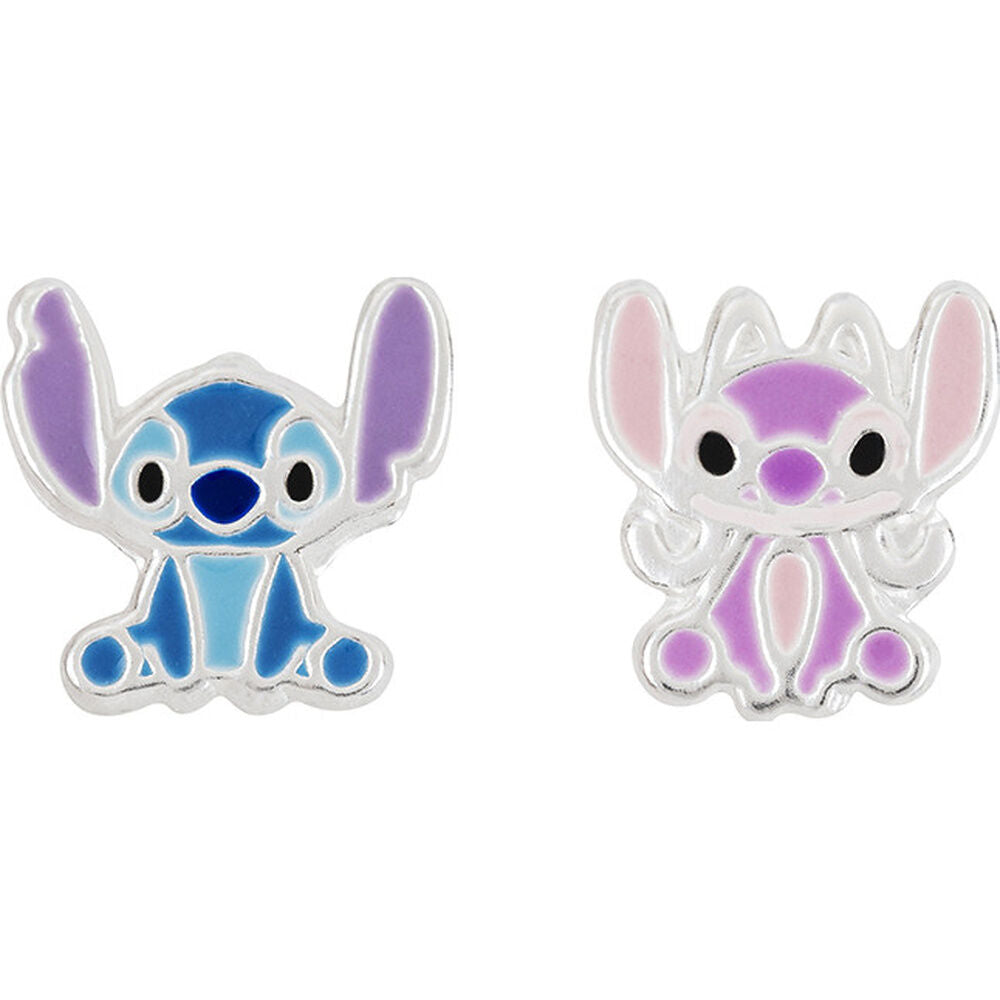 Pendientes Angel & Stitch Disney plata Frikytopia