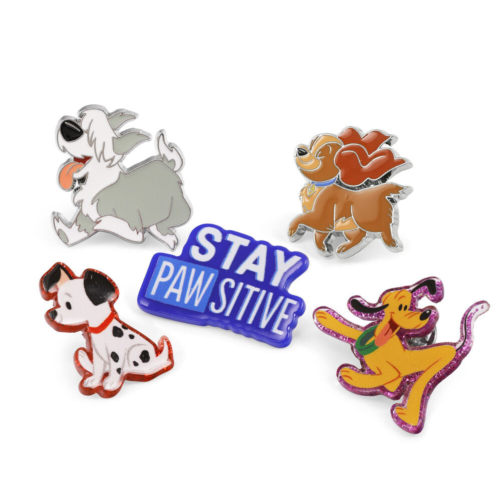 Set 5 pins Perros Disney Frikytopia