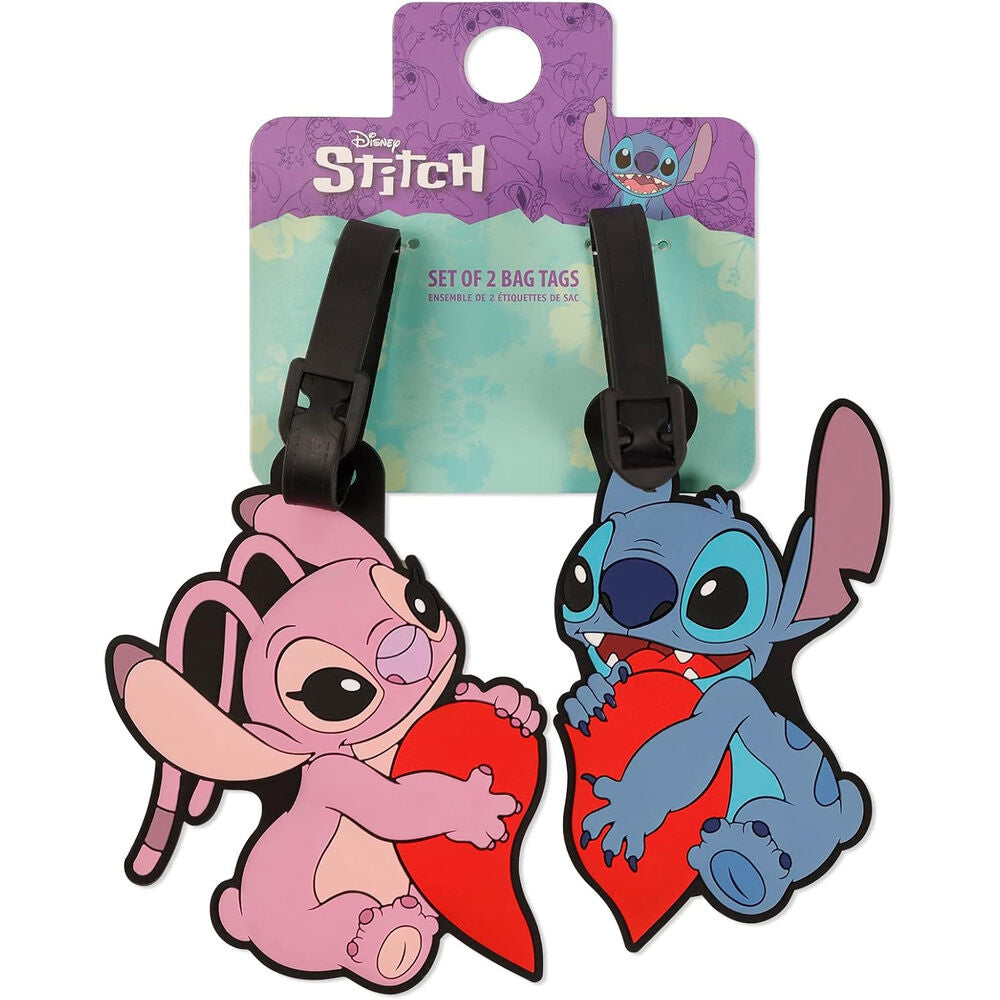Set 2 Etiquetas de Equipaje Angel & Stitch Disney Frikytopia
