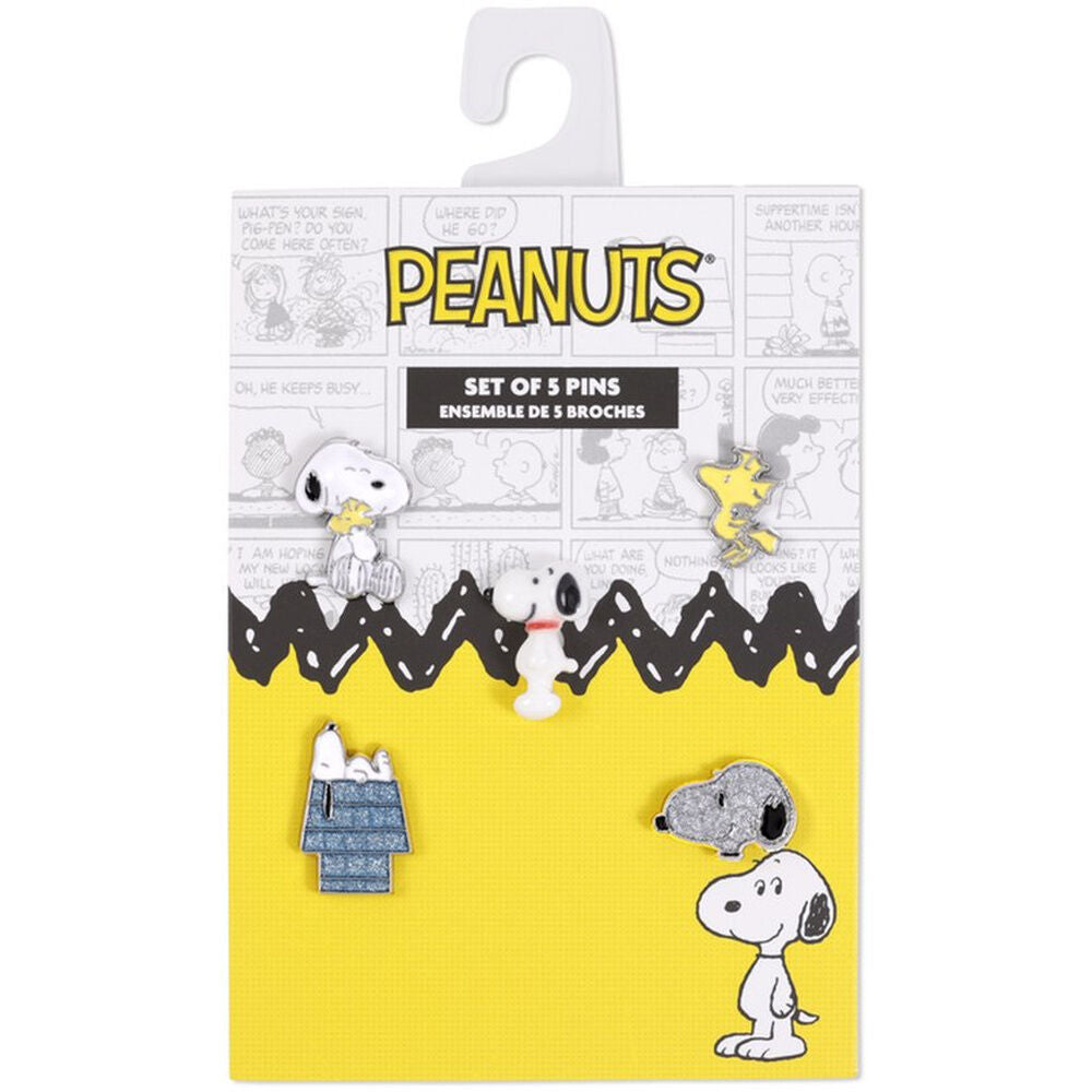 Set 5 pins Snoopy Peanuts
