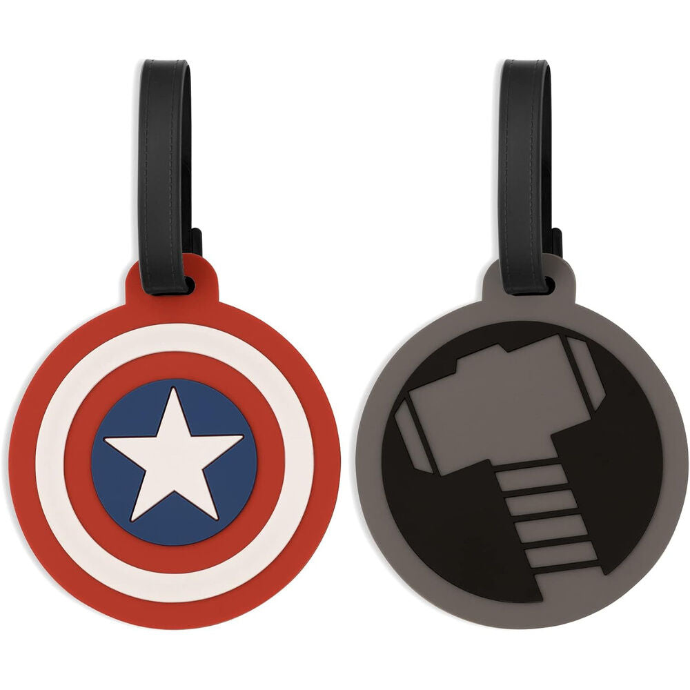 Set 2 Etiquetas de Equipaje Los Vengadores Avengers Marvel