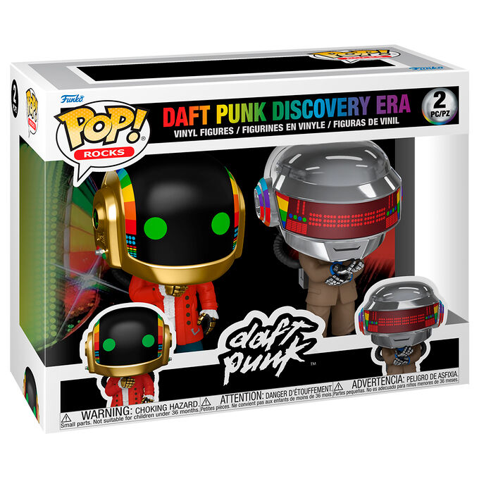 Blister 2 figuras POP Daft Punk Discovery Era Frikytopia
