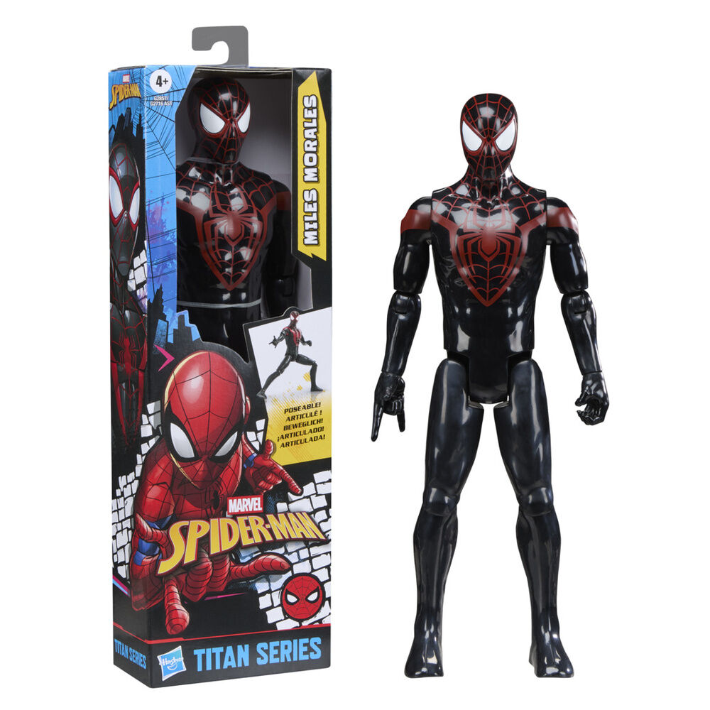 Figura Miles Morales Titan Series Spider-Man Marvel 30cm Frikytopia