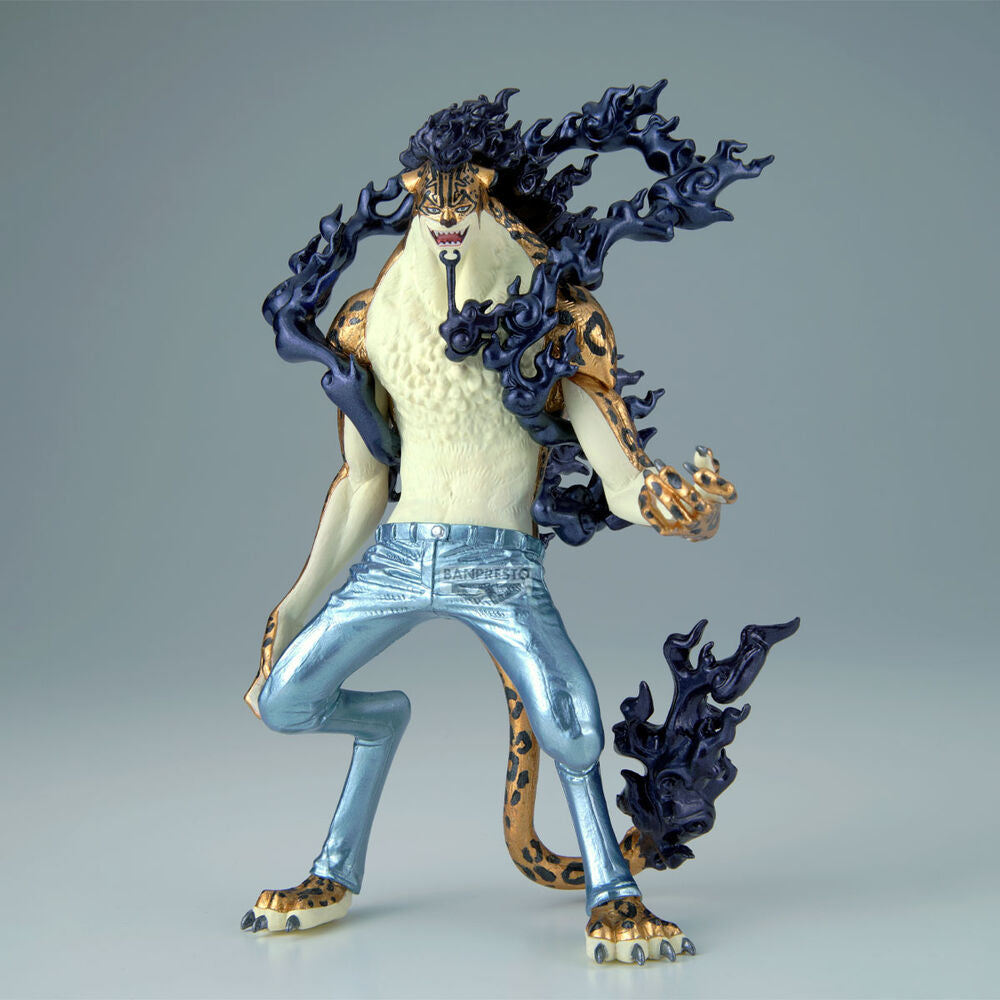 Figura banpresto one piece king of artist rob lucci awakening - special ver. -