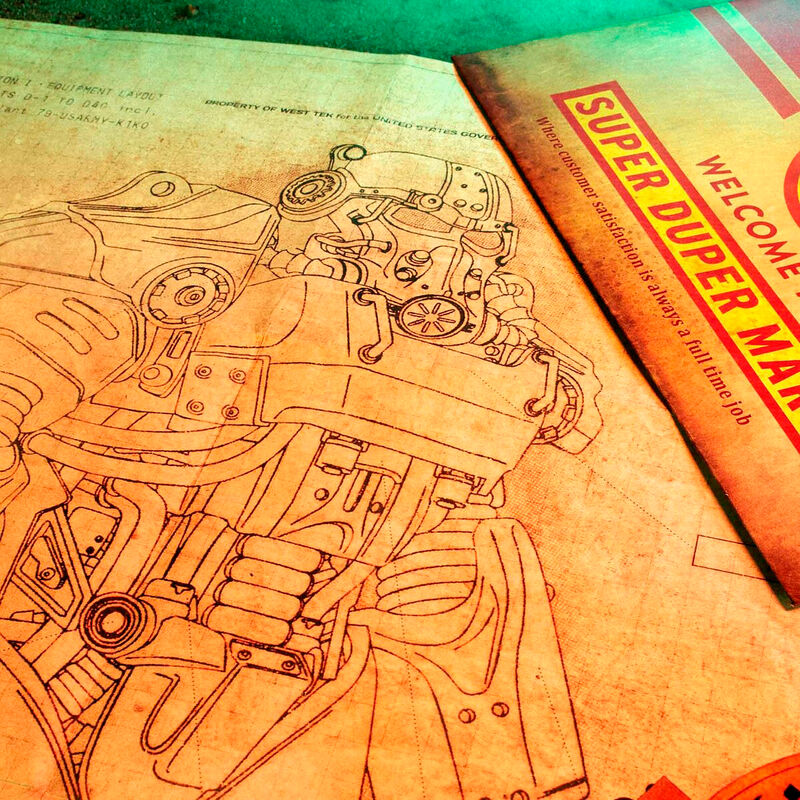 Caja metalica Tesoros del Yermo Fallout