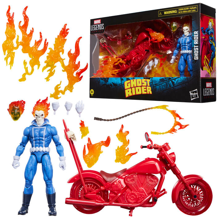 Ghost Rider Marvel Legends Figura Johnny Blaze with Motorcycle 15 cm