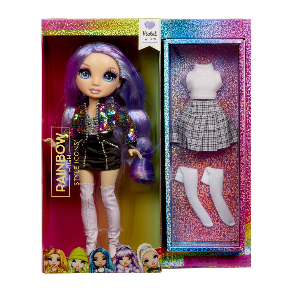 Muñeca Violet Style Icons Fashion Dolls Rainbow High Frikytopia