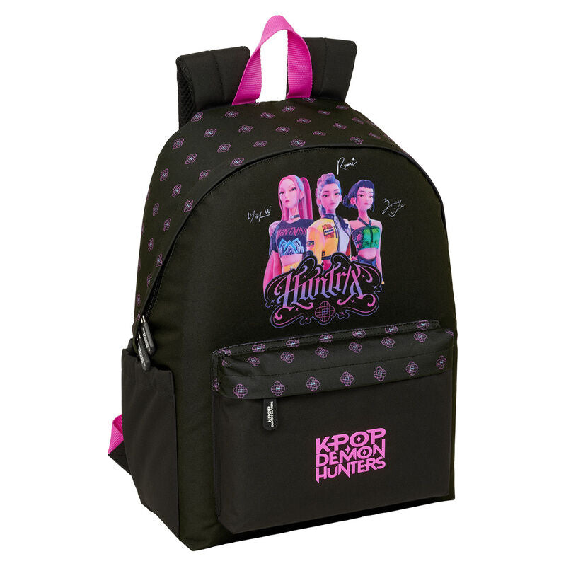 Mochila portatil Negra Kpop Demon Hunters 14,1 pulgadas Frikytopia