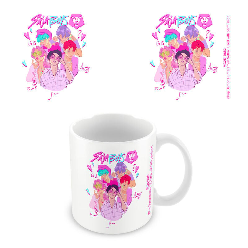Taza Saja Boys Graphic KPop Demon Hunters 325ml Frikytopia