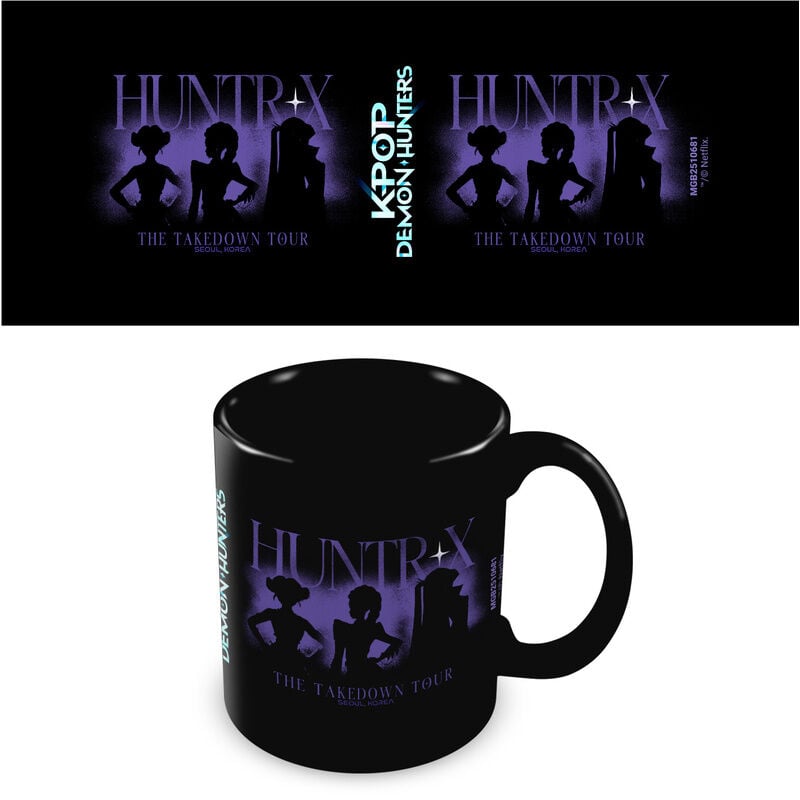 Taza Huntrix Tour KPop Demon Hunters 325ml Frikytopia