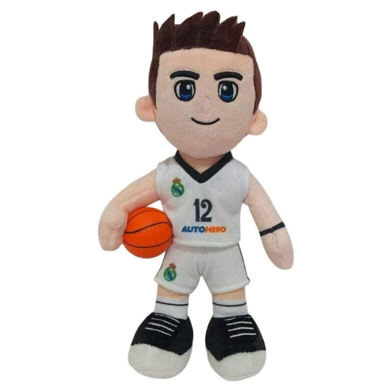 Peluche Jugador Baloncesto Real Madrid 36cm Frikytopia
