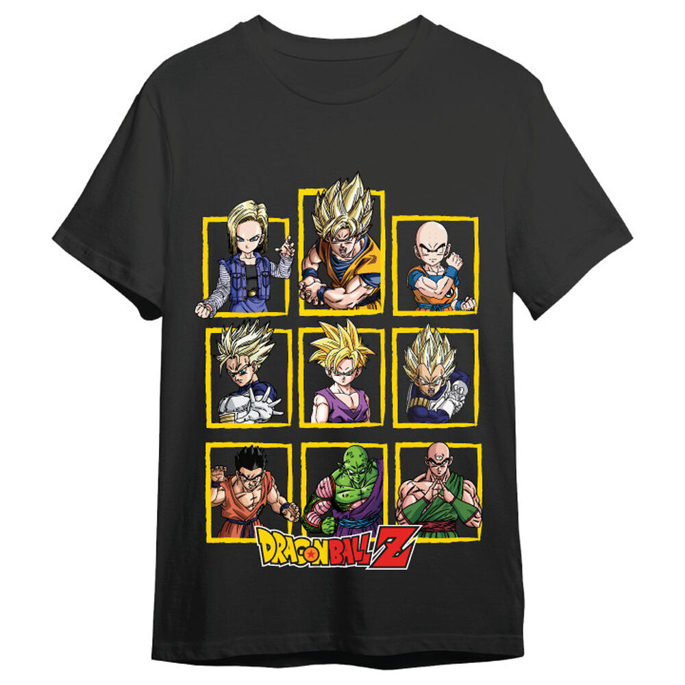 Dragon Ball Z Camiseta Characters Negro Talla XL