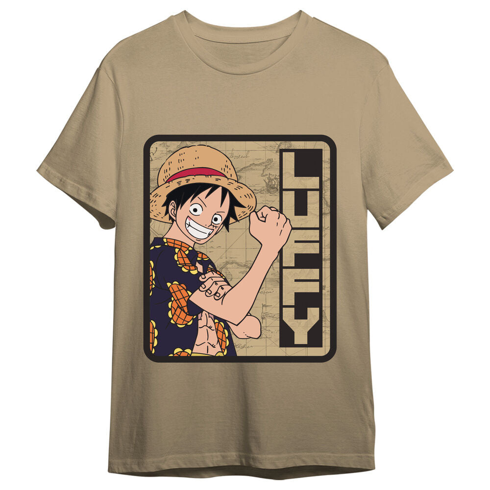 One Piece Camiseta Monkey D. Luffy Sand Talla XL