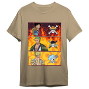 Camiseta Monkey D. Luffy, Roronoa Zoro & Sanji One Piece adulto