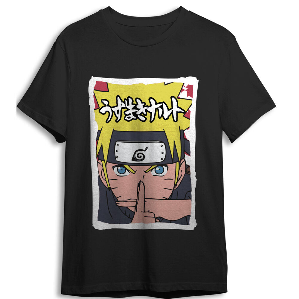 Naruto Shippuden Camiseta X Black Talla S