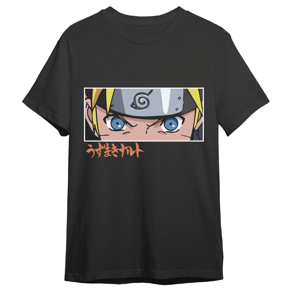 Naruto Camiseta Naruto Eyes Black Talla XXL