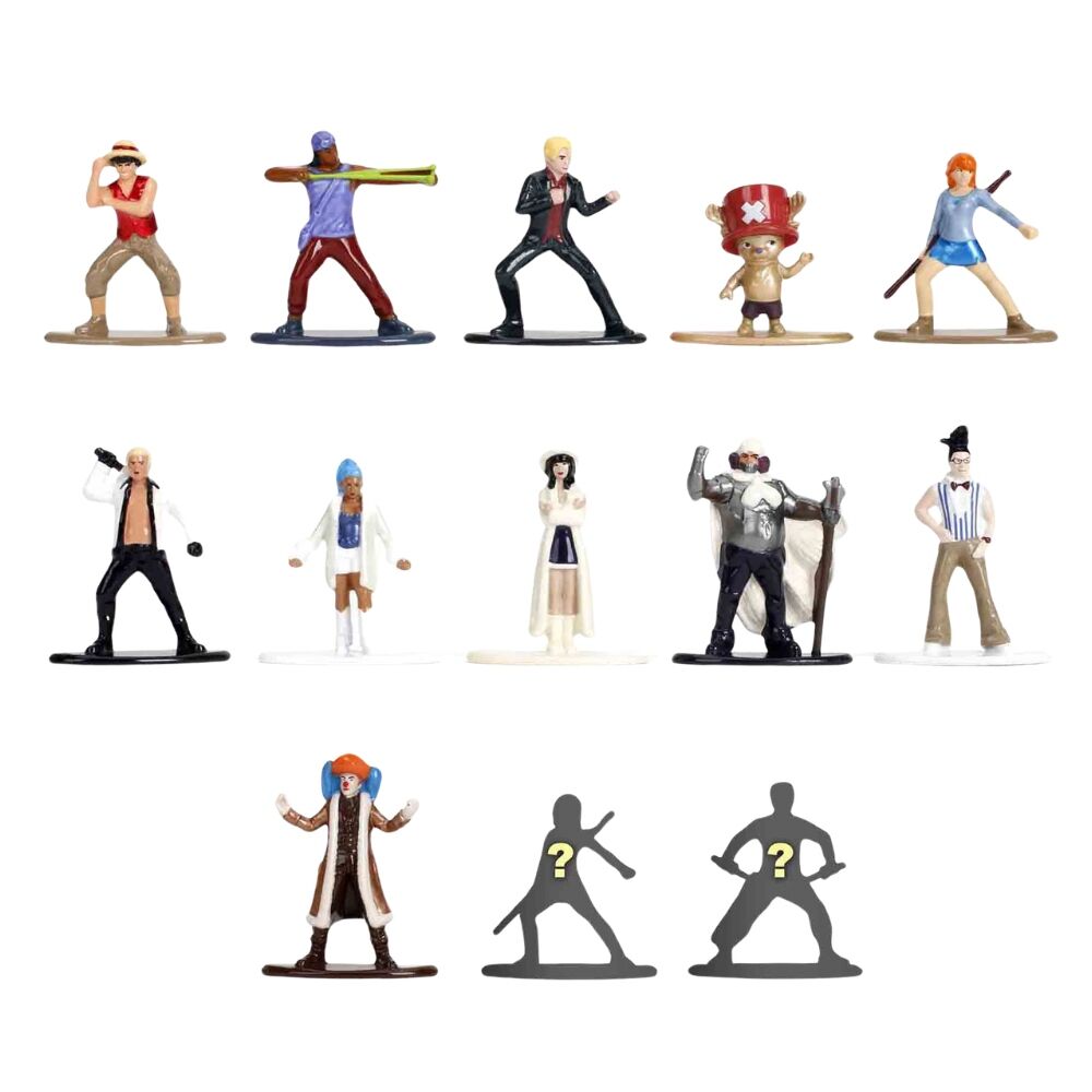 One Piece Nano Metalfigs Figuras Mini Blind Pack 5 cm Expositor (24)