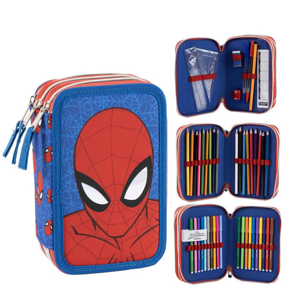 Plumier Spiderman Marvel triple Frikytopia