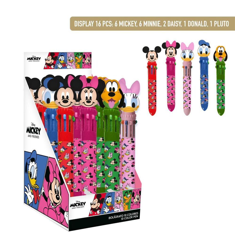 Disney Bolígrafo 10 colores Expositor (16)