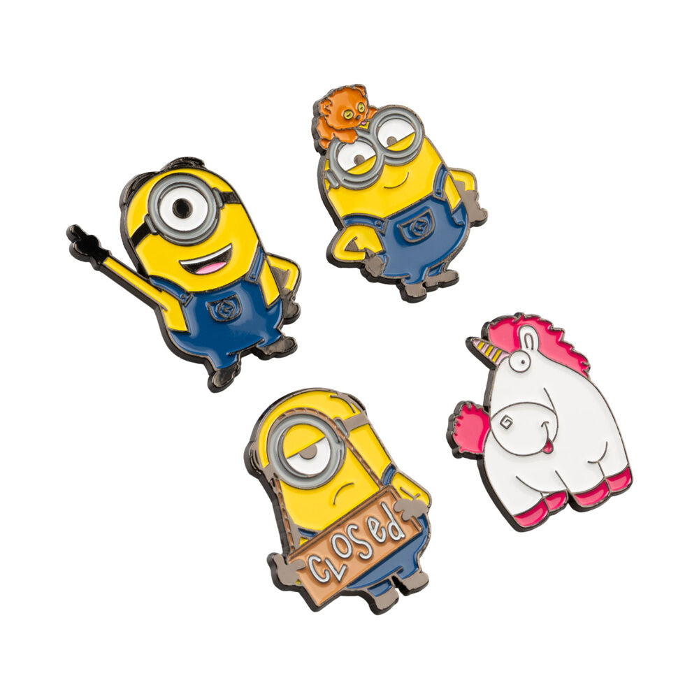 Set 4 pins Minions Frikytopia