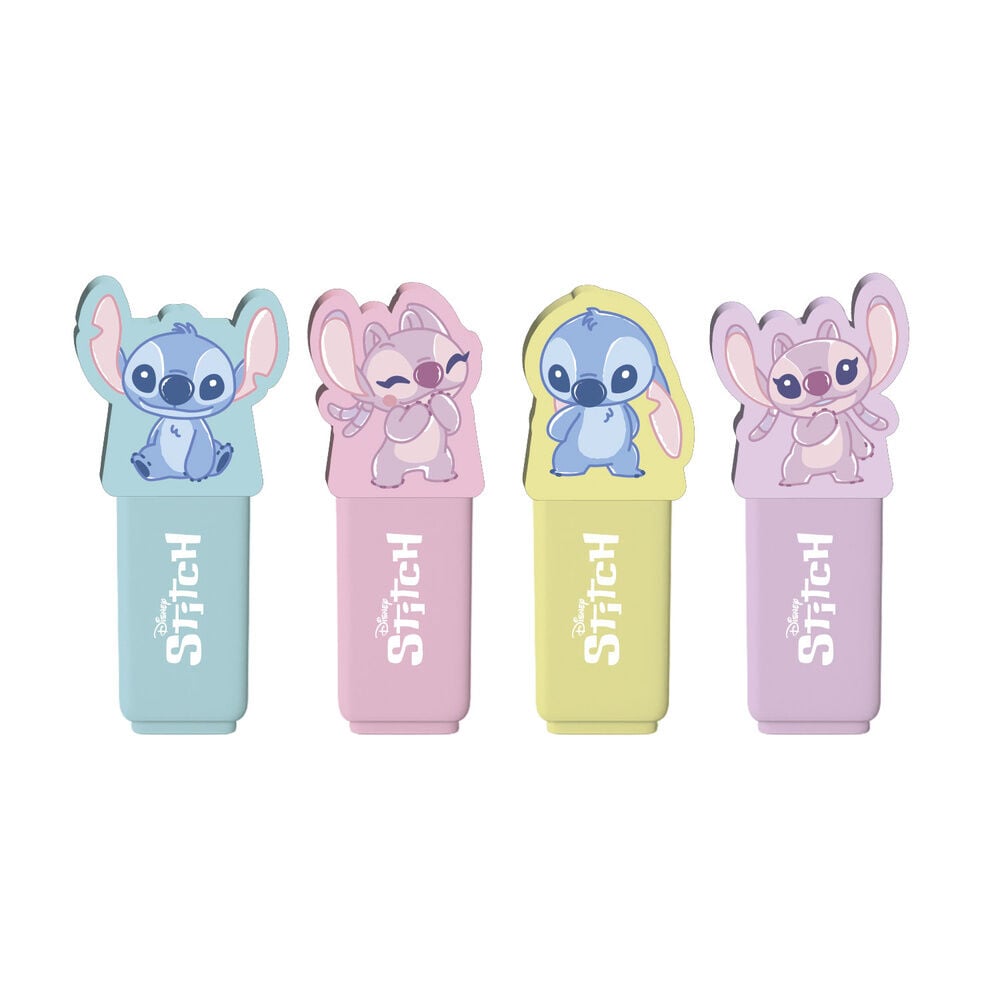Set 4 subrayadores topper Stitch Disney Frikytopia