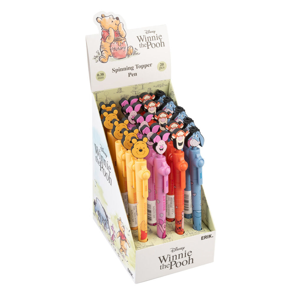 Winnie the Pooh 100º Aniversario Bolígrafos con Topper Giratorio Expositor (20)