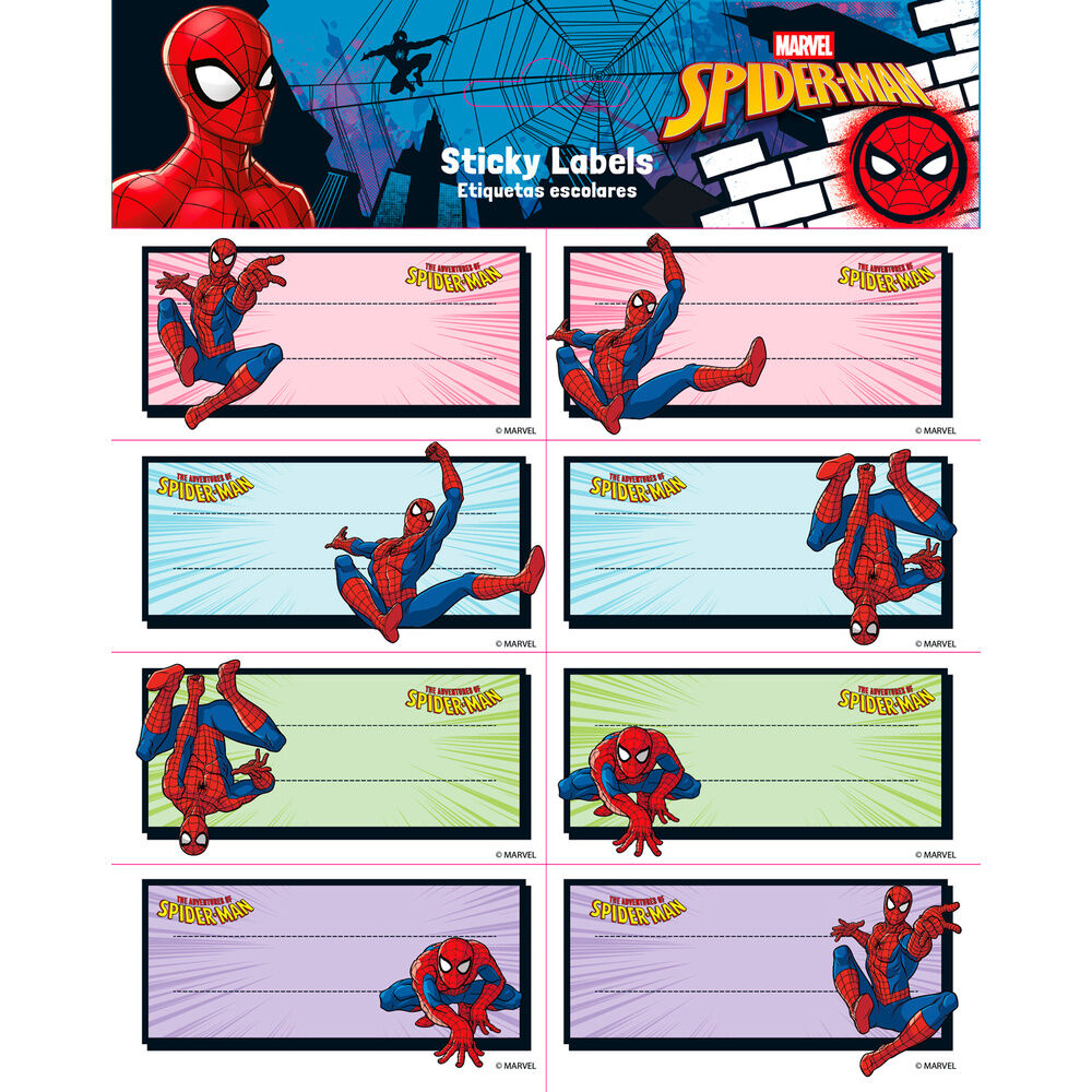 Spider-Man Etiquetas Autoadhesivas