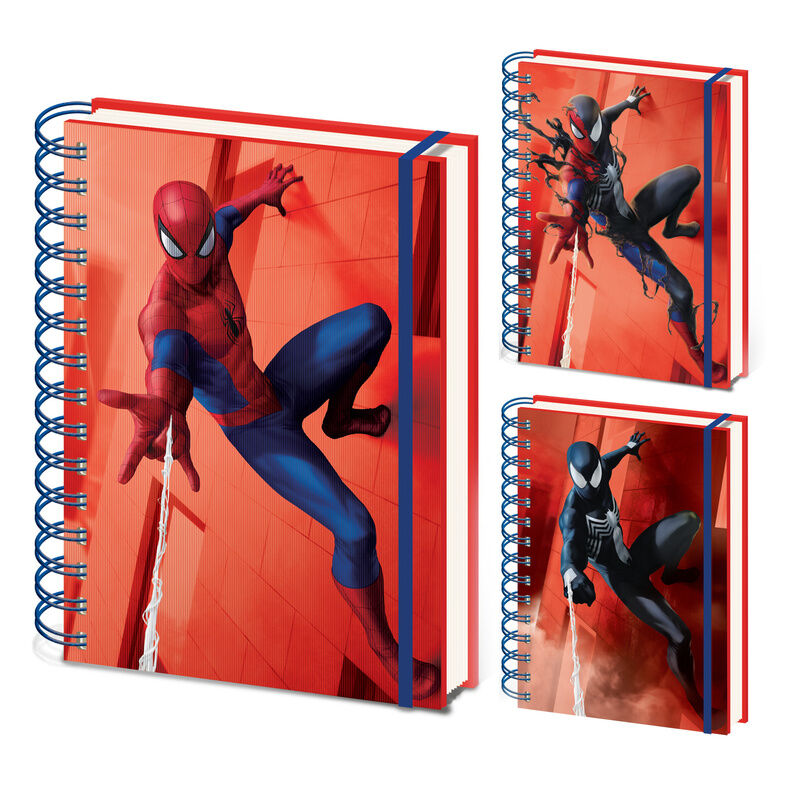 Cuaderno 3D lenticular A5 Spiderman Marvel Frikytopia