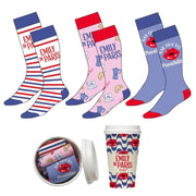 Set 3 pares de meias Emily em Paris adulto sortido