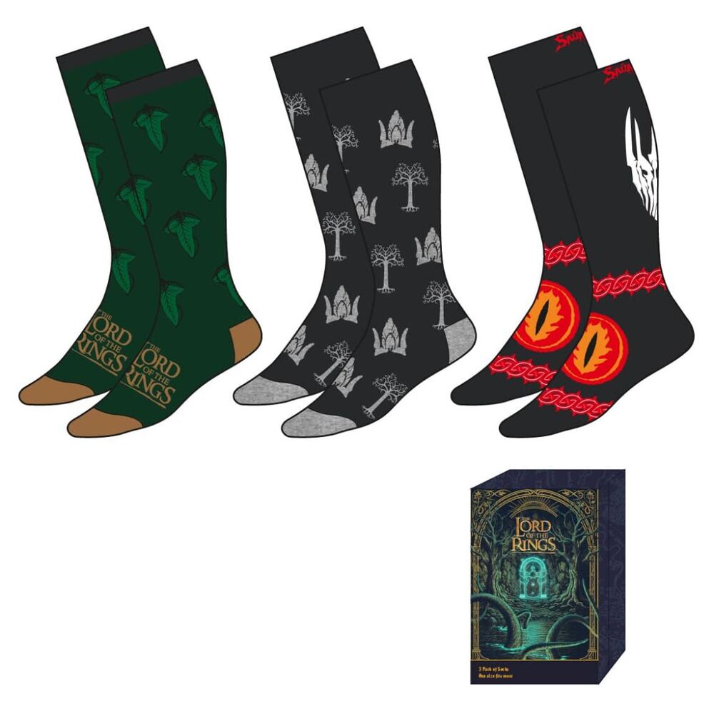 El Señor de los Anillos Calcetines Pack de 3 38-45