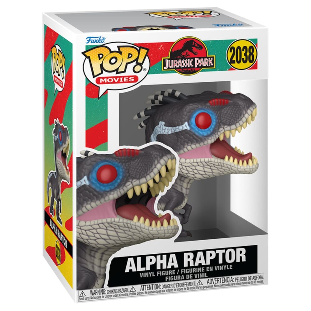 Jurassic Park Figura POP! Movies Vinyl Alpha Raptor 9 cm