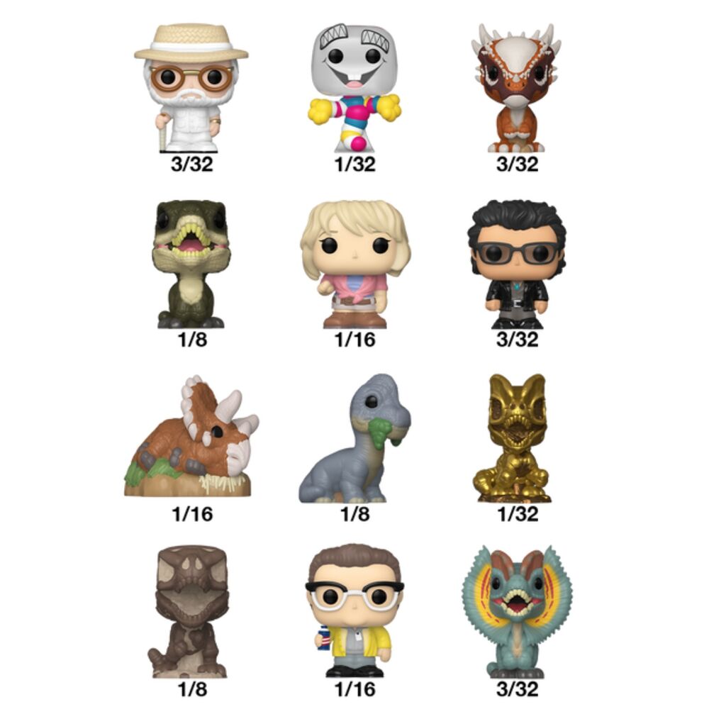 Jurassic Park Bitty POP! Vinyl Figuras 2 cm Expositor (32)