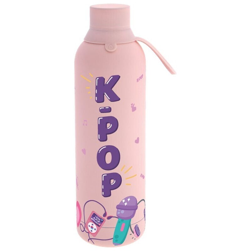 Botella termica Pink KPop 750ml Frikytopia