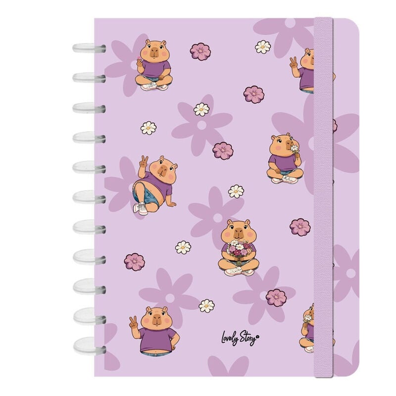 Cuaderno A4 Flower Capibara Frikytopia