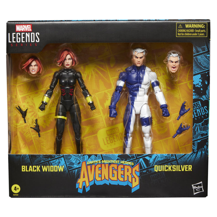 Avengers Marvel Legends Pack de 2 Figuras Black Widow & Quicksilver 15 cm
