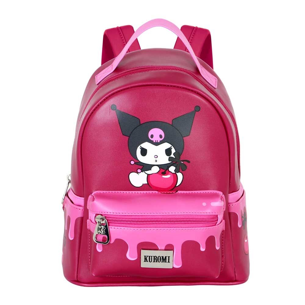 Mochila Cherry Kuromi Hello Kitty 25cm