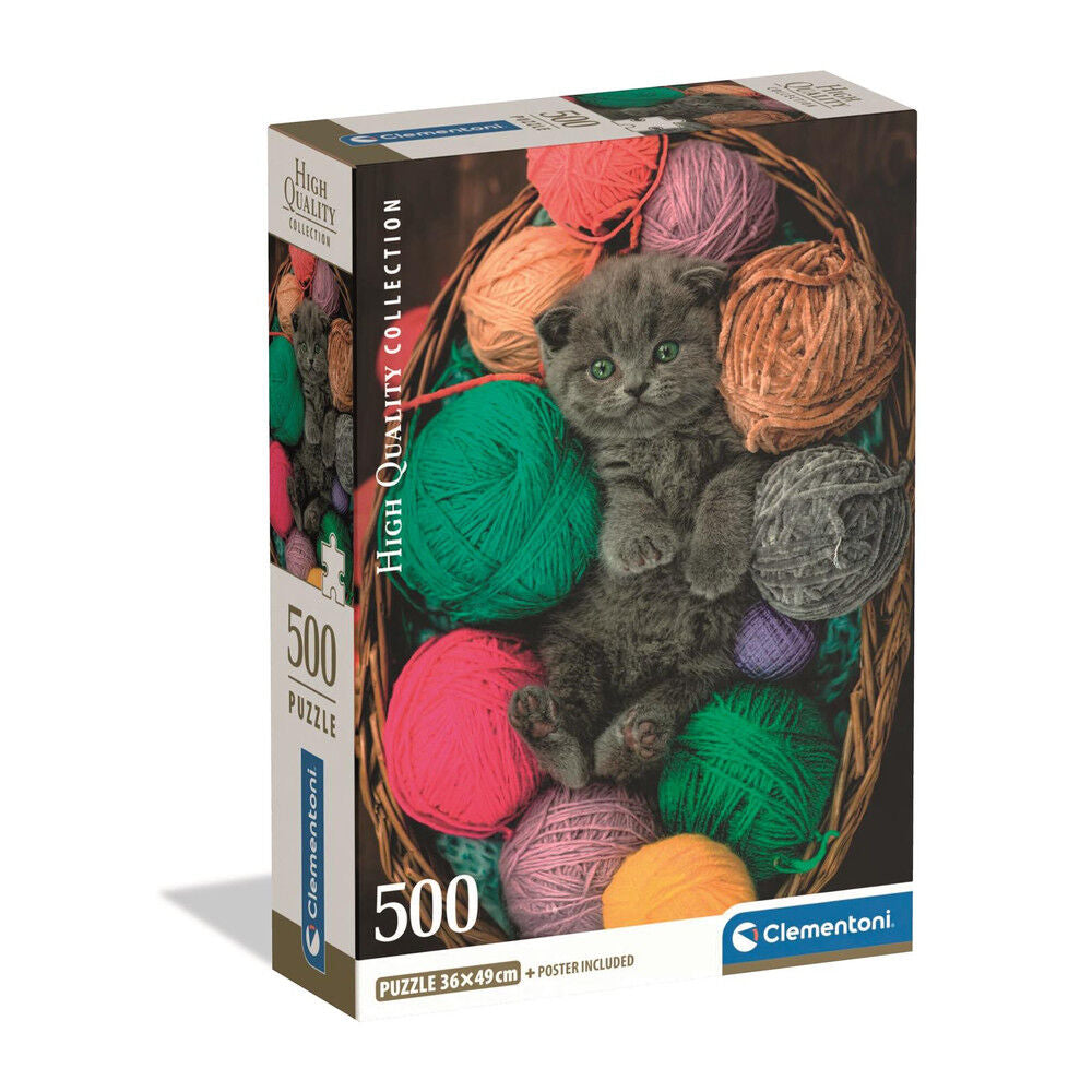 Puzzle Fluffy Kitten 500pzs Frikytopia