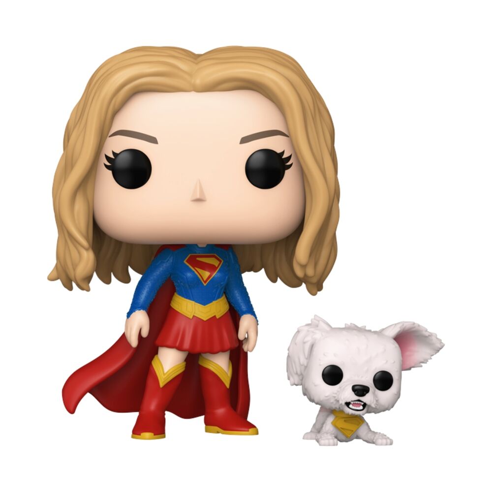 Figura POP DC Comics Supergirl Buddy Supergirl with Puppy Krypto Frikytopia
