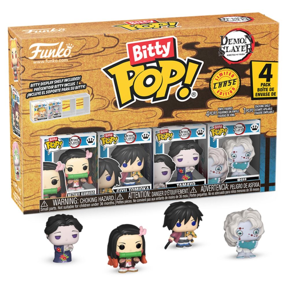 Blister 4 figuras Bitty POP Demon Slayer Nezuko Frikytopia