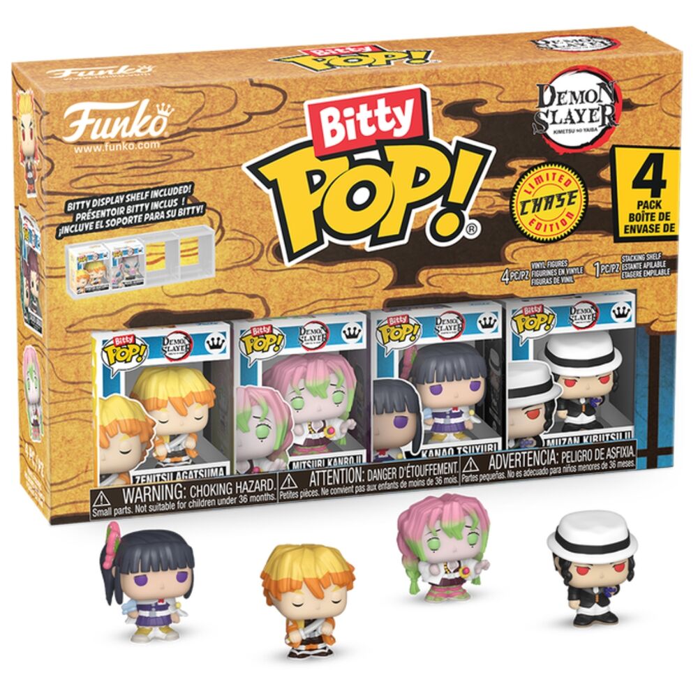 Blister 4 figuras Bitty POP Demon Slayer Zenitsu Frikytopia