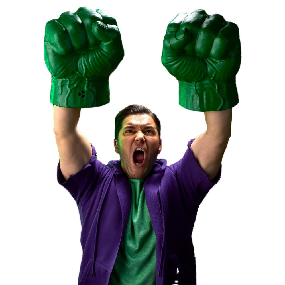 Replica hasbro marvel legends the incredible hulk puños electronicos 30.5cm