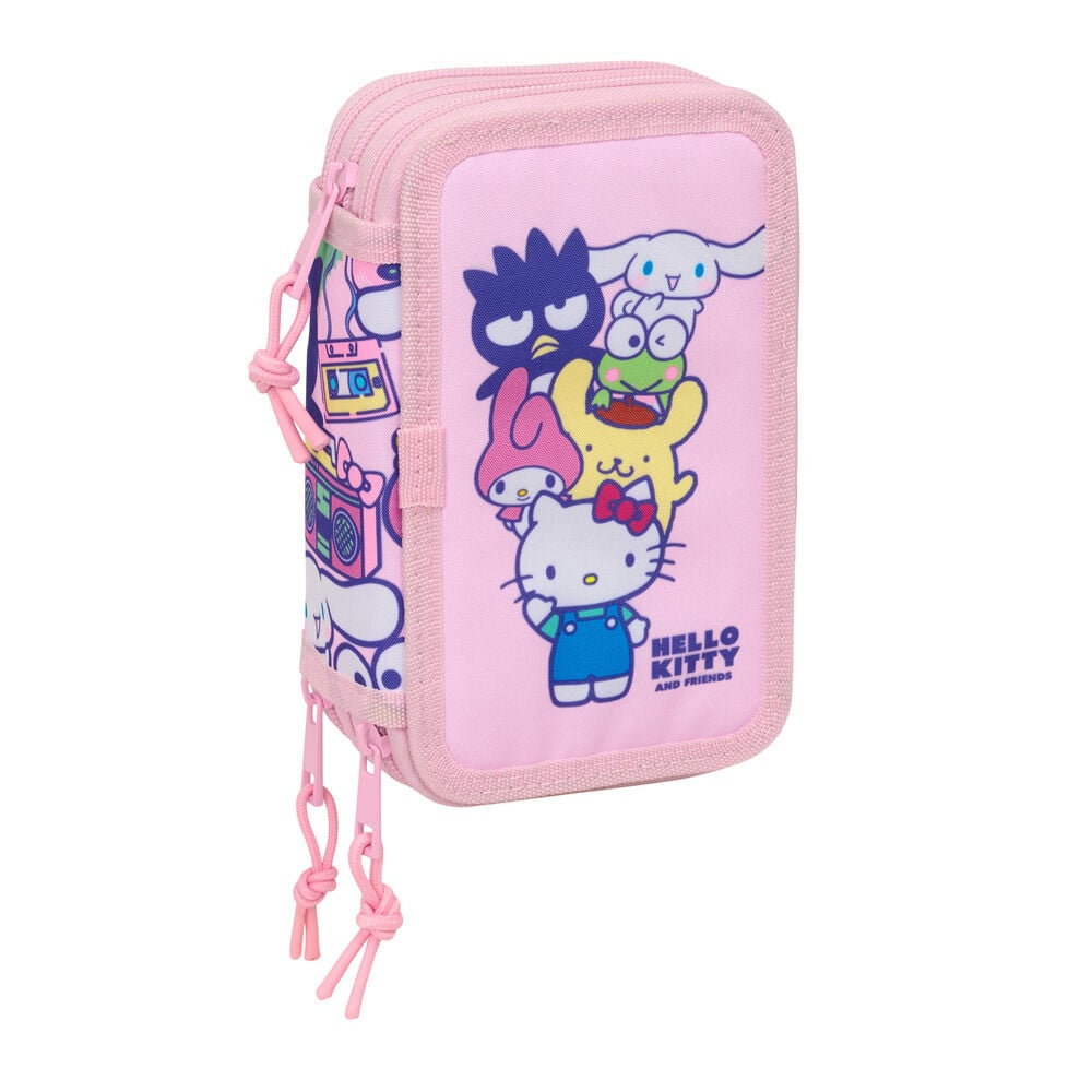 Plumier Hello Kitty & Friends triple 37pzs Frikytopia
